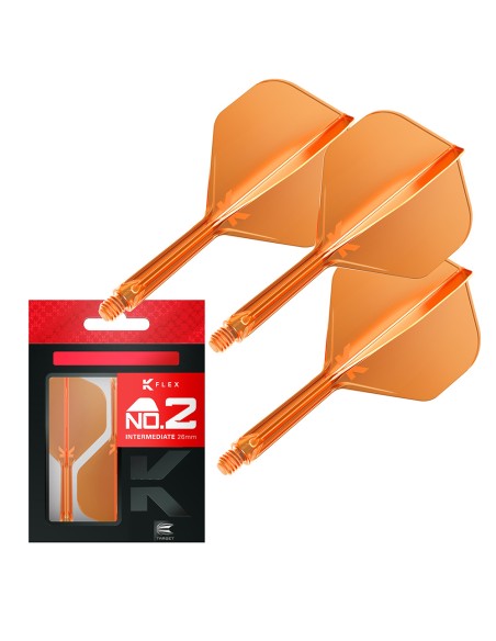SHAFTY PIÓRKA SYSTEM TARGET K-FLEX NO2 Pomarańczowe INTERMEDIATE