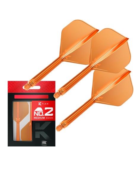 SHAFTY PIÓRKA SYSTEM TARGET K-FLEX NO2 Pomarańczowe MEDIUM