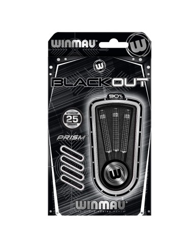 LOTKI RZUTKI DART WINMAU BLACKOUT 25G 90% WOLFRAM
